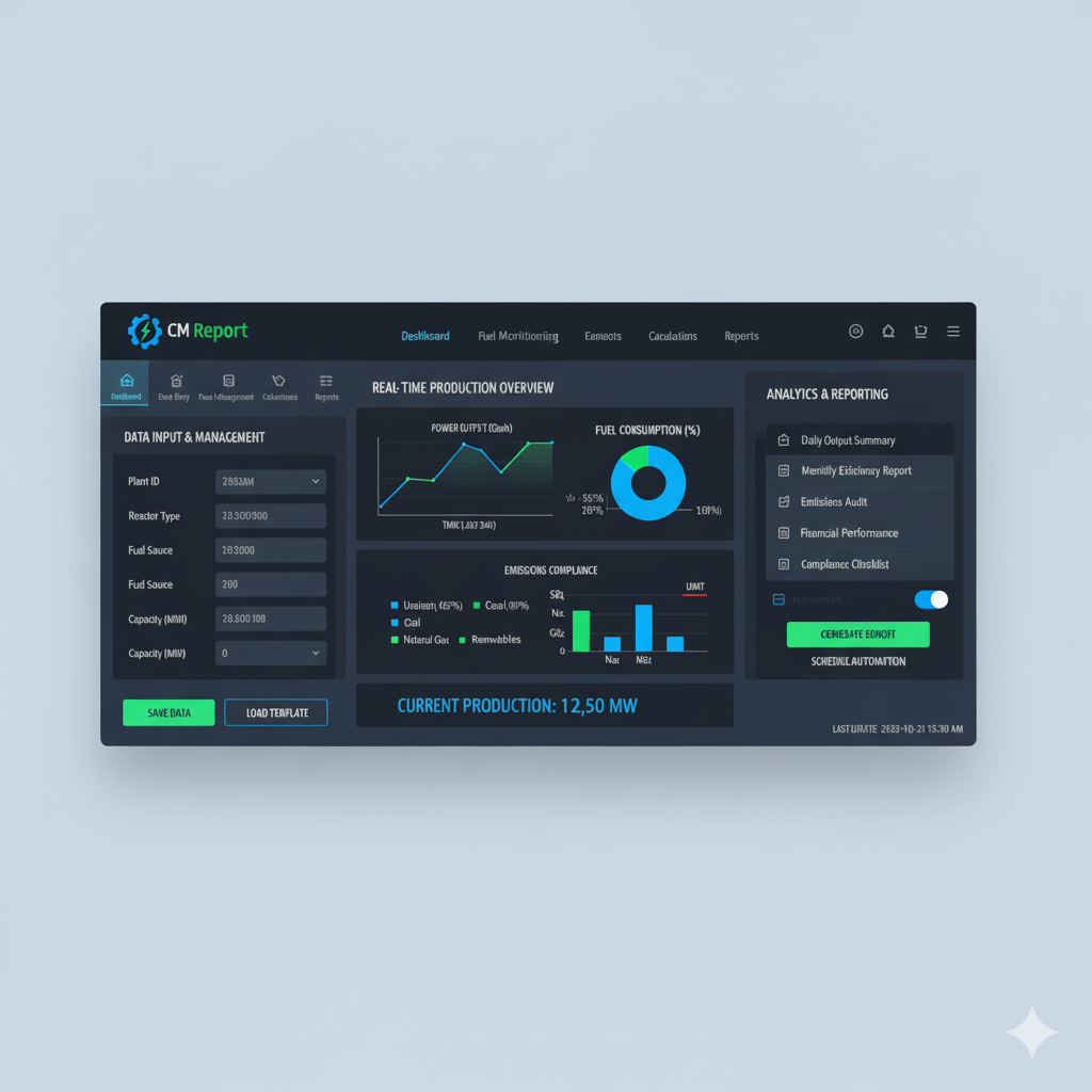 Powerplant Reporting Tool UI